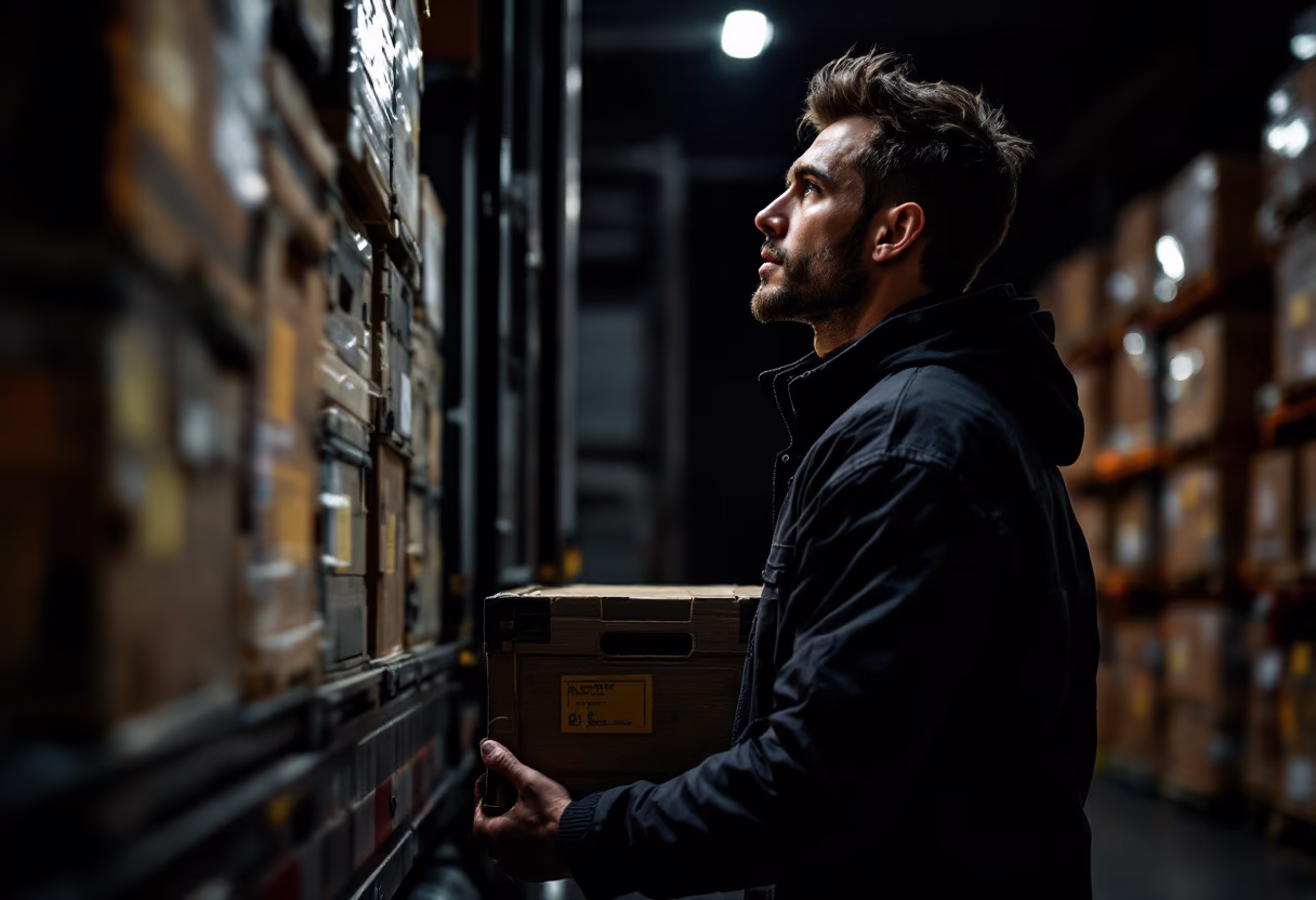 image of loading cargo (for a trucking company)