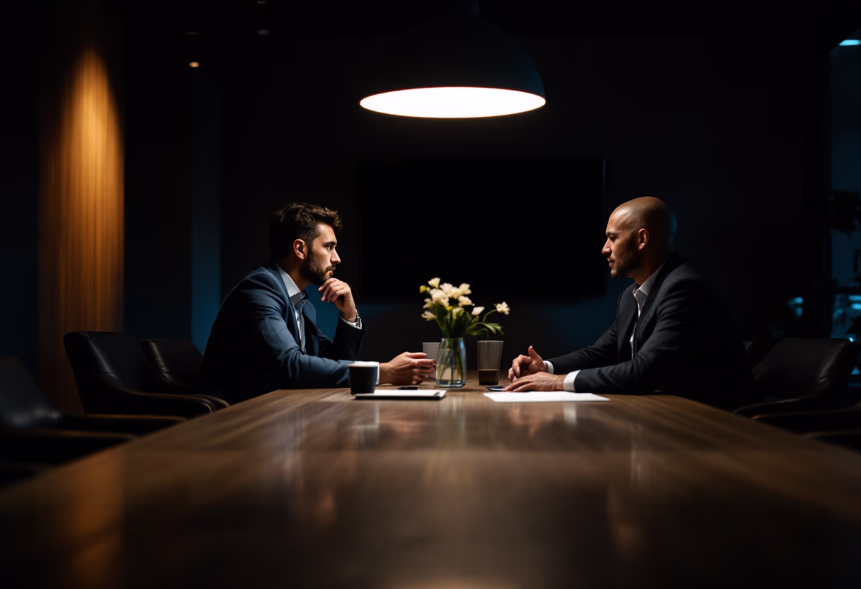 image of professional discussing a financial strategy with a client