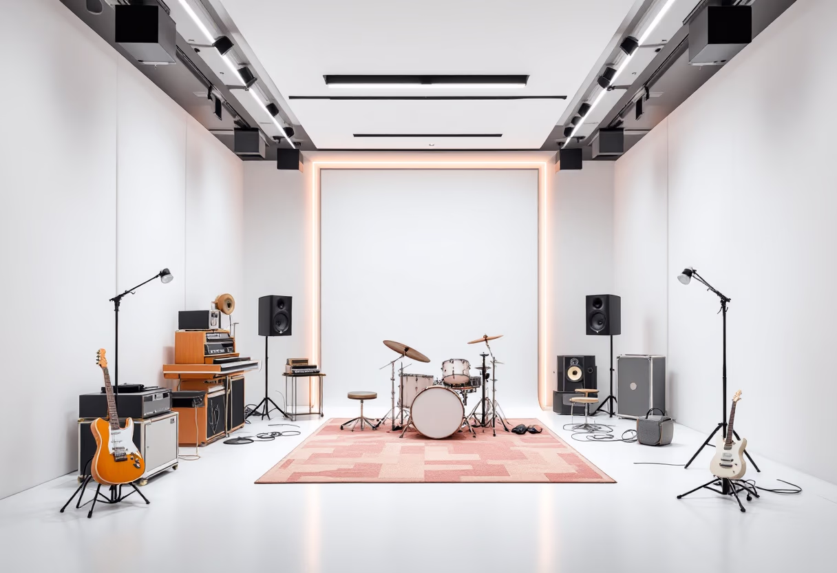 [background image] image of studio interior (for a music studio)