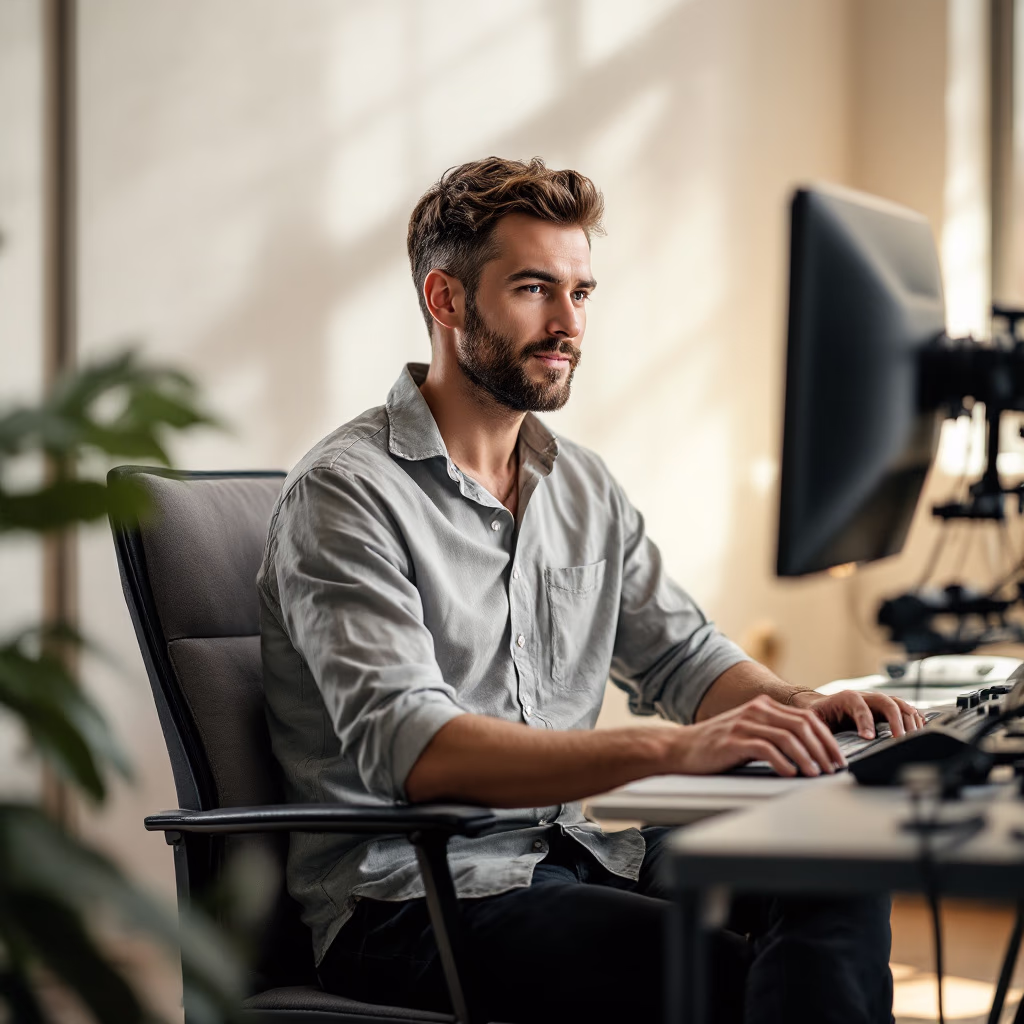 [team] image of team member for a film production company