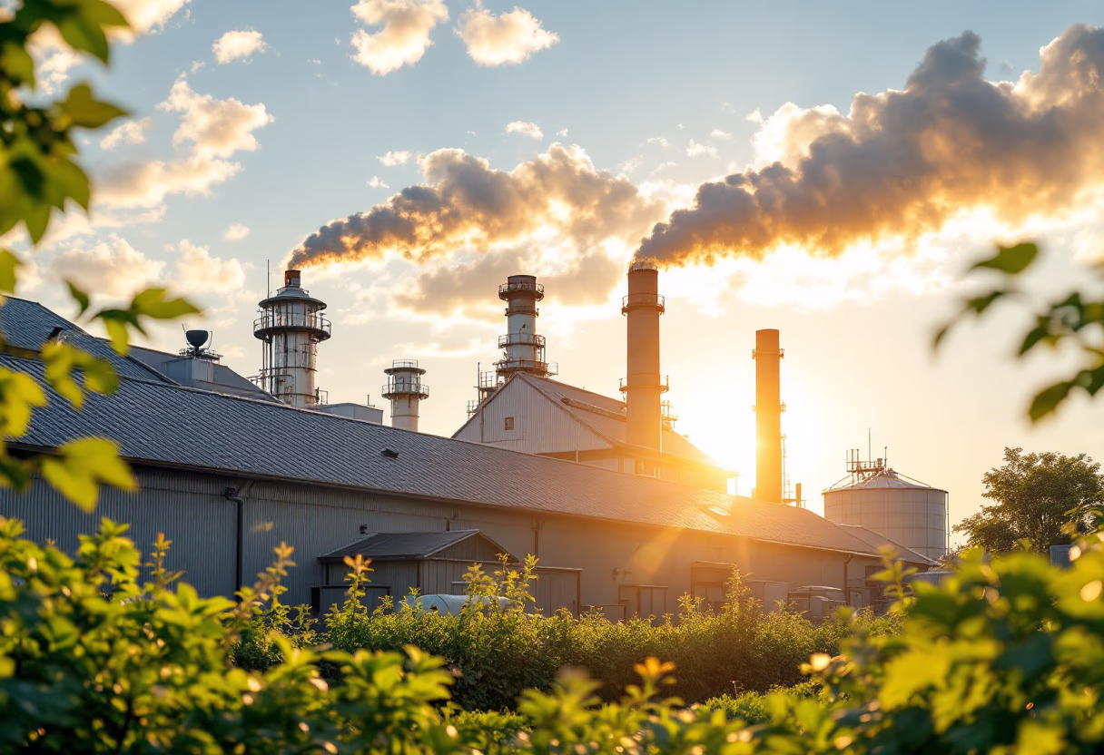 [background image] image of industry landscape (for a manufacturing plant)