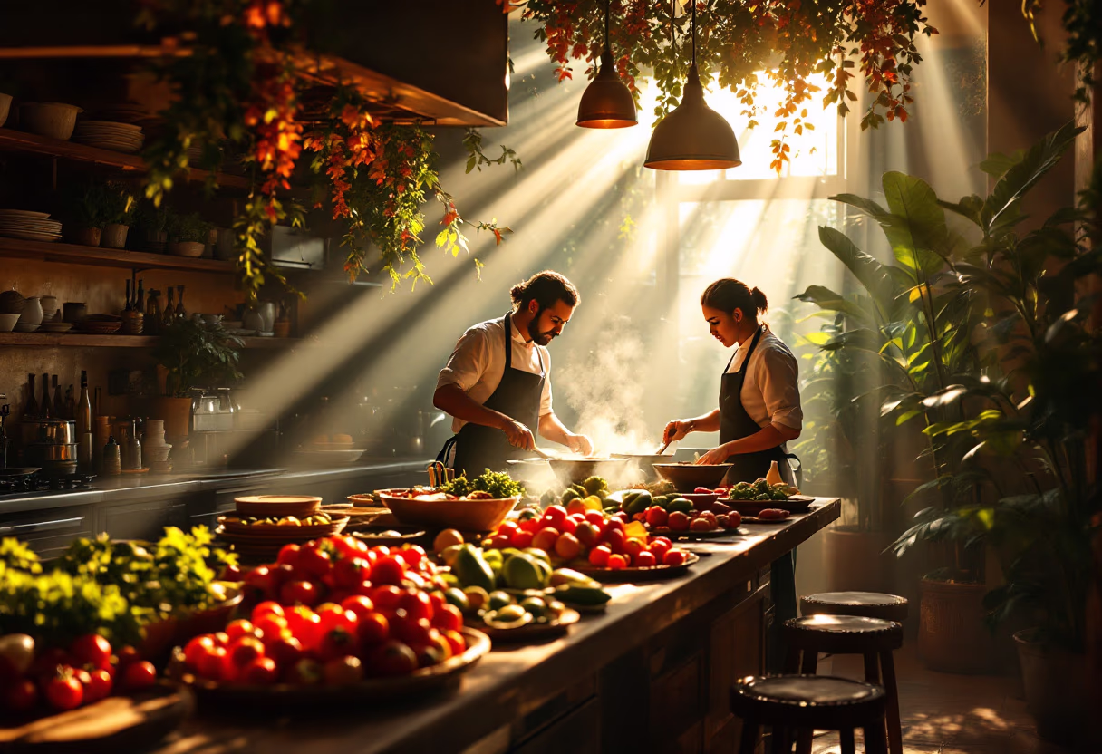 image of restaurant kitchen (mexican restaurant)