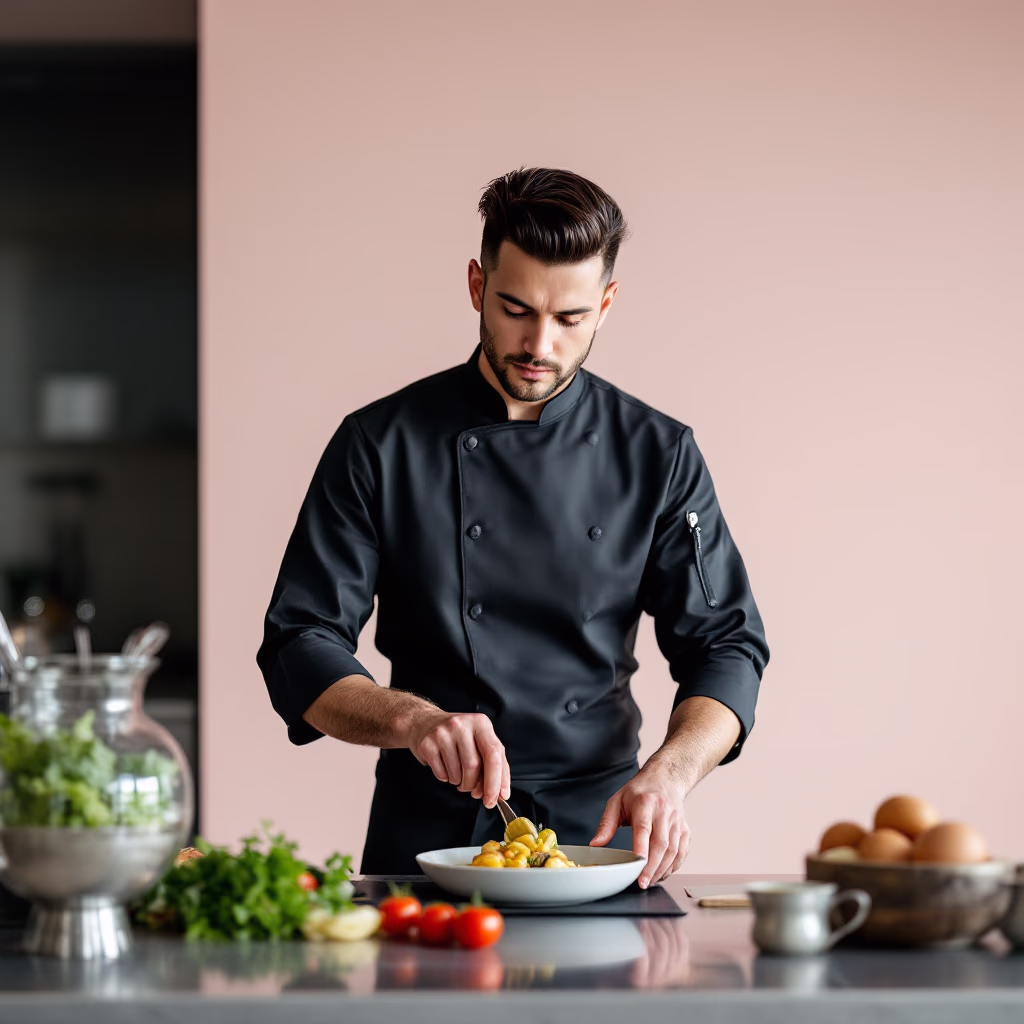 [team] image of the head chef(for a modern restaurant)