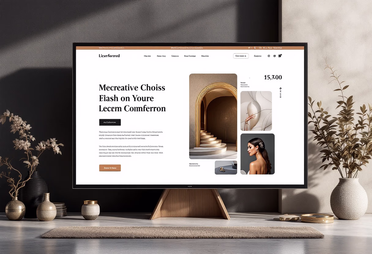 [digital project] full-screen image of a website design (for a web development agency)