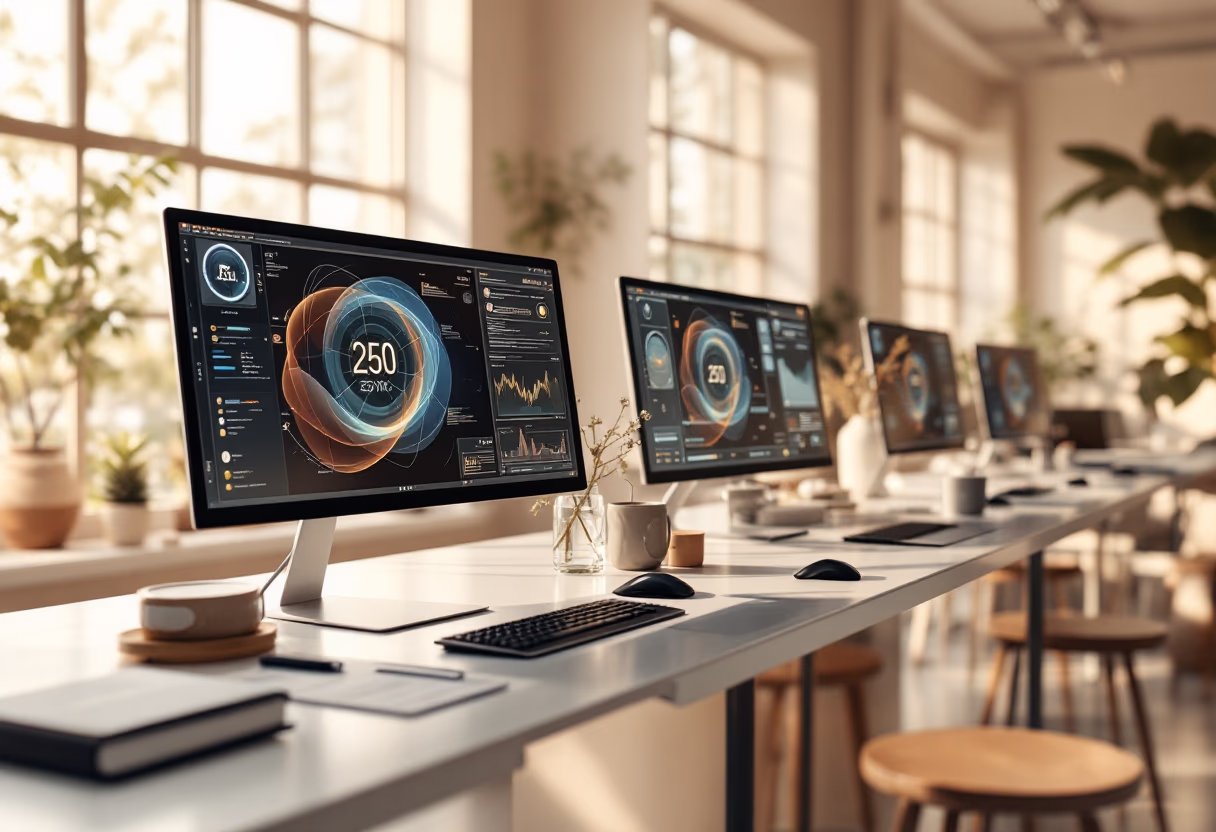 [background image] image of futuristic technology (for a data analytics and business intelligence)
