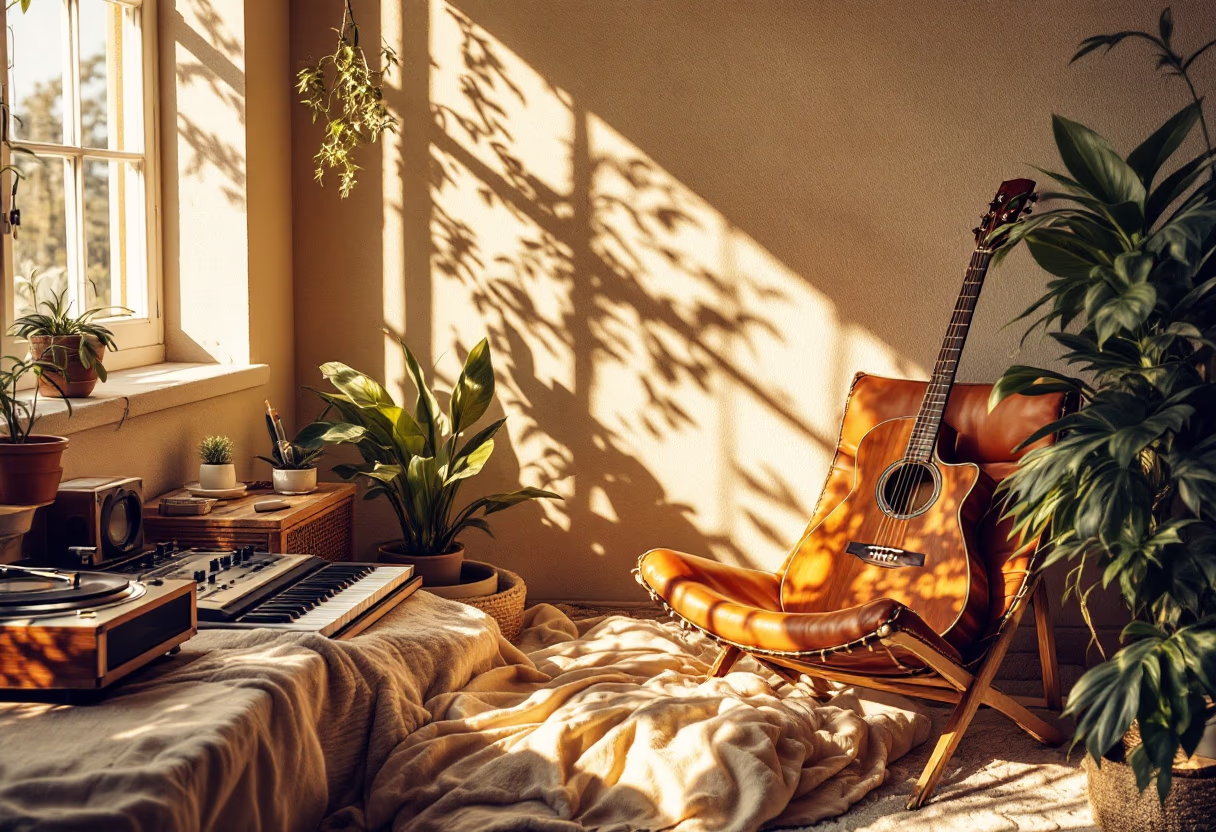 [background image] image of recording equipment (for a musician & band)