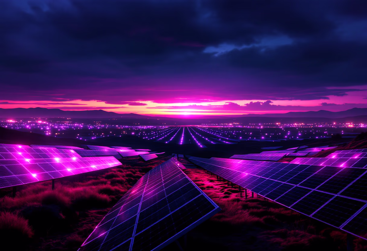 image of clean energy installations (for a green tech/cleantech company)