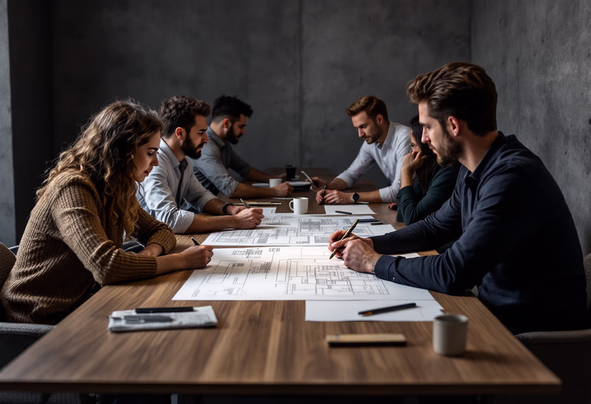 image of construction meetings (for a general contractor)