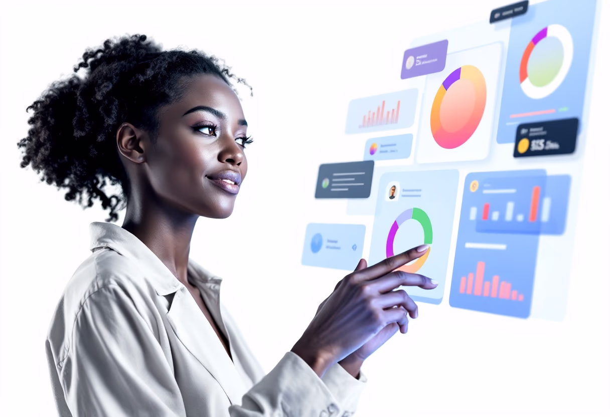 [interface] image of employee interacting with hr software (for a hr tech)