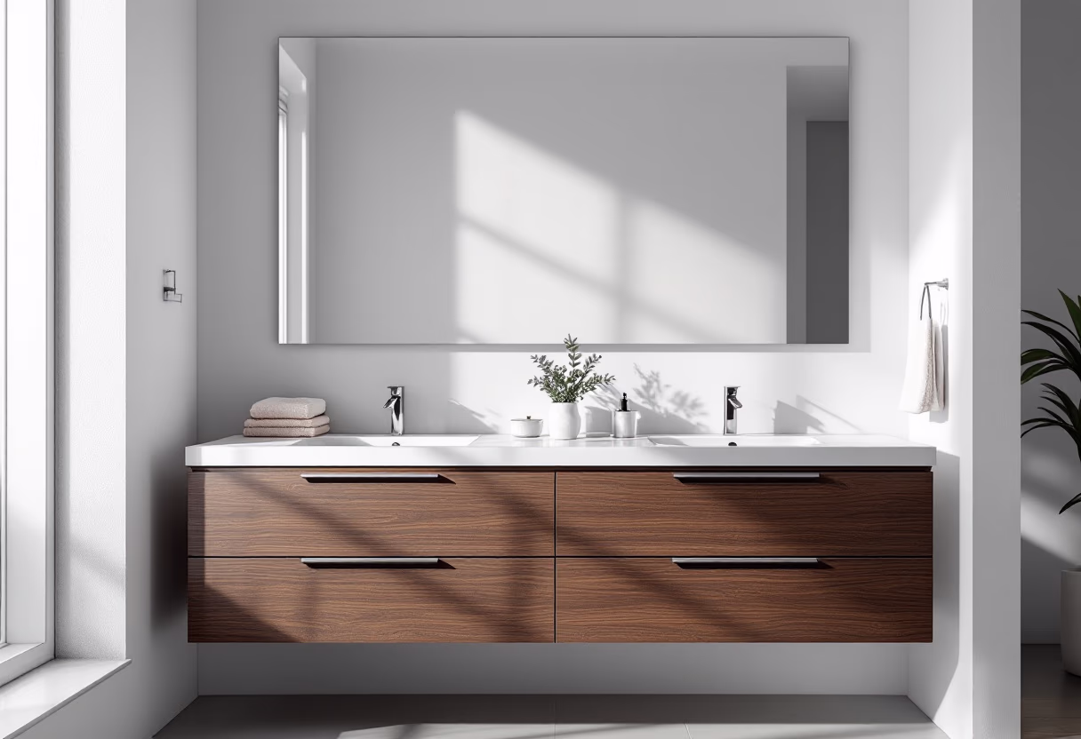 image of completed bathroom renovation