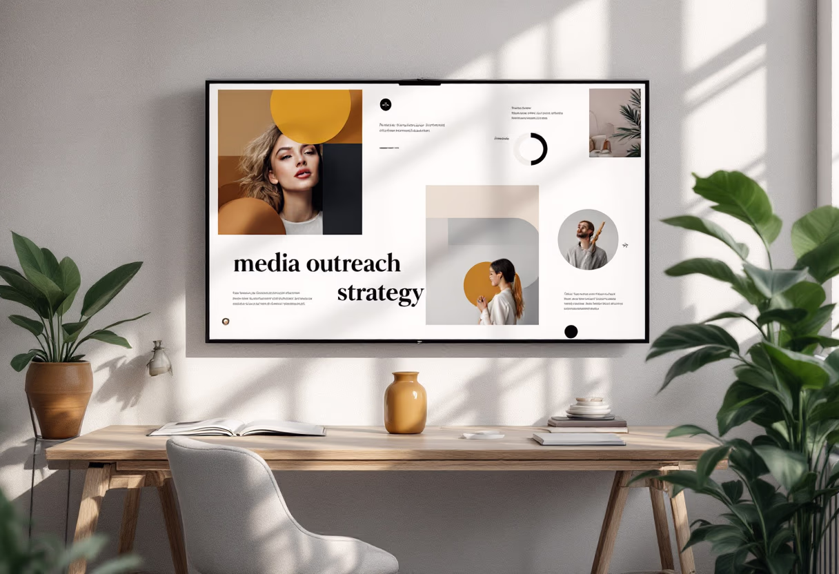 [digital project] image of media outreach strategy (for a pr firm)