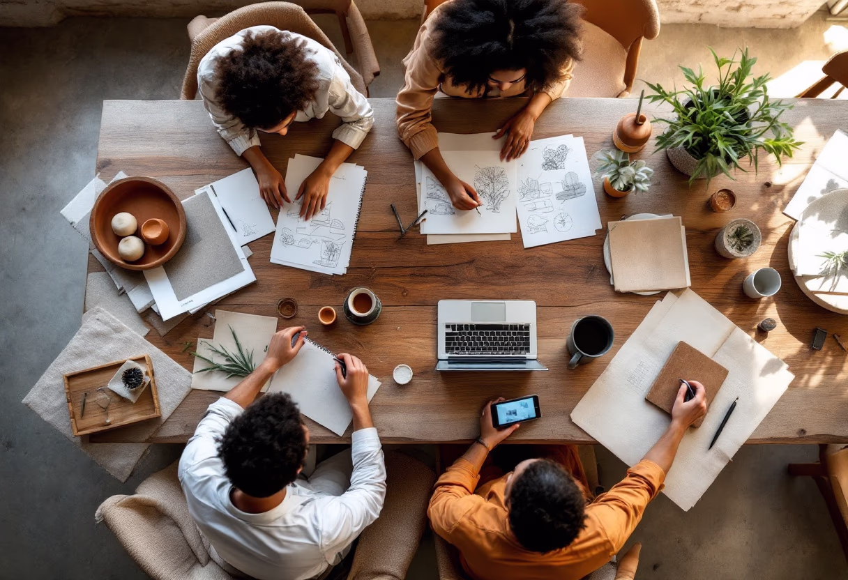image of diverse group collaboration (for a hr tech)