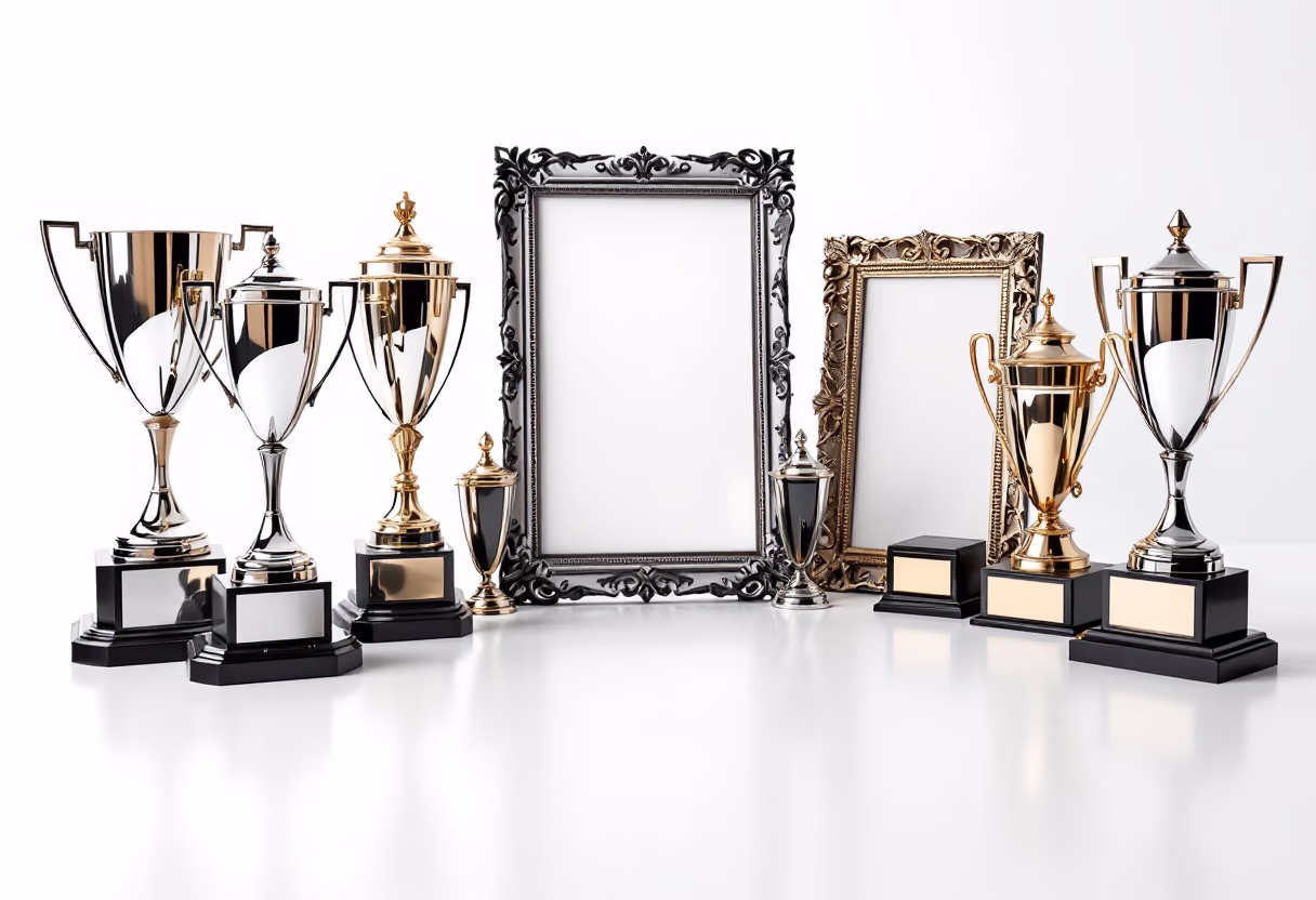 image of awards and certifications displayed (for a automotive service)