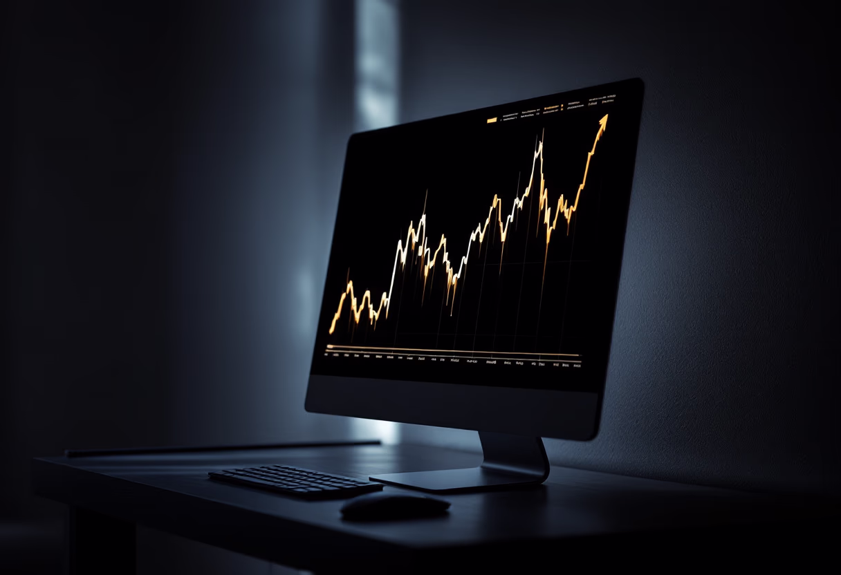 image of stock market graphs