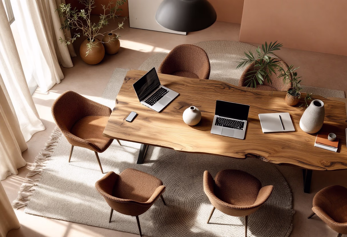image of a business setting with digital devices