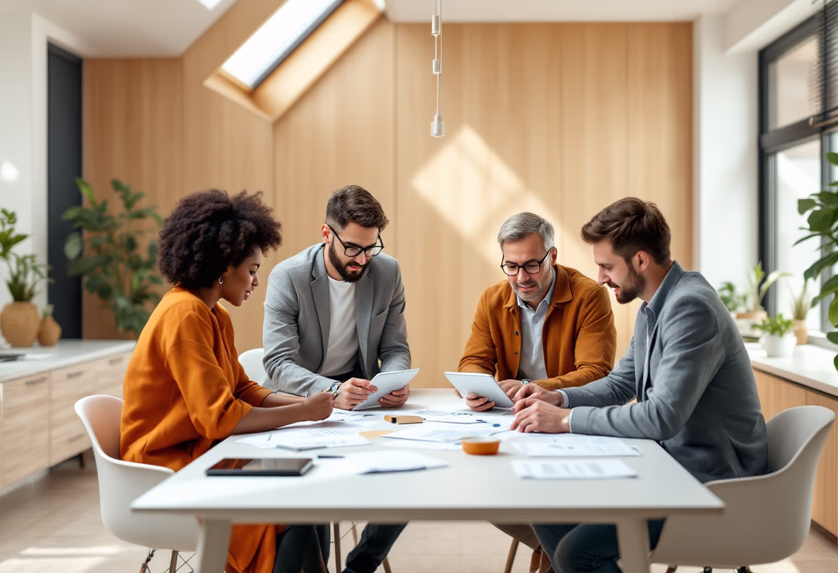 image of ai engineers brainstorming