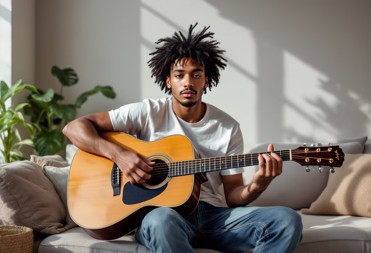 image of musician playing an instrument