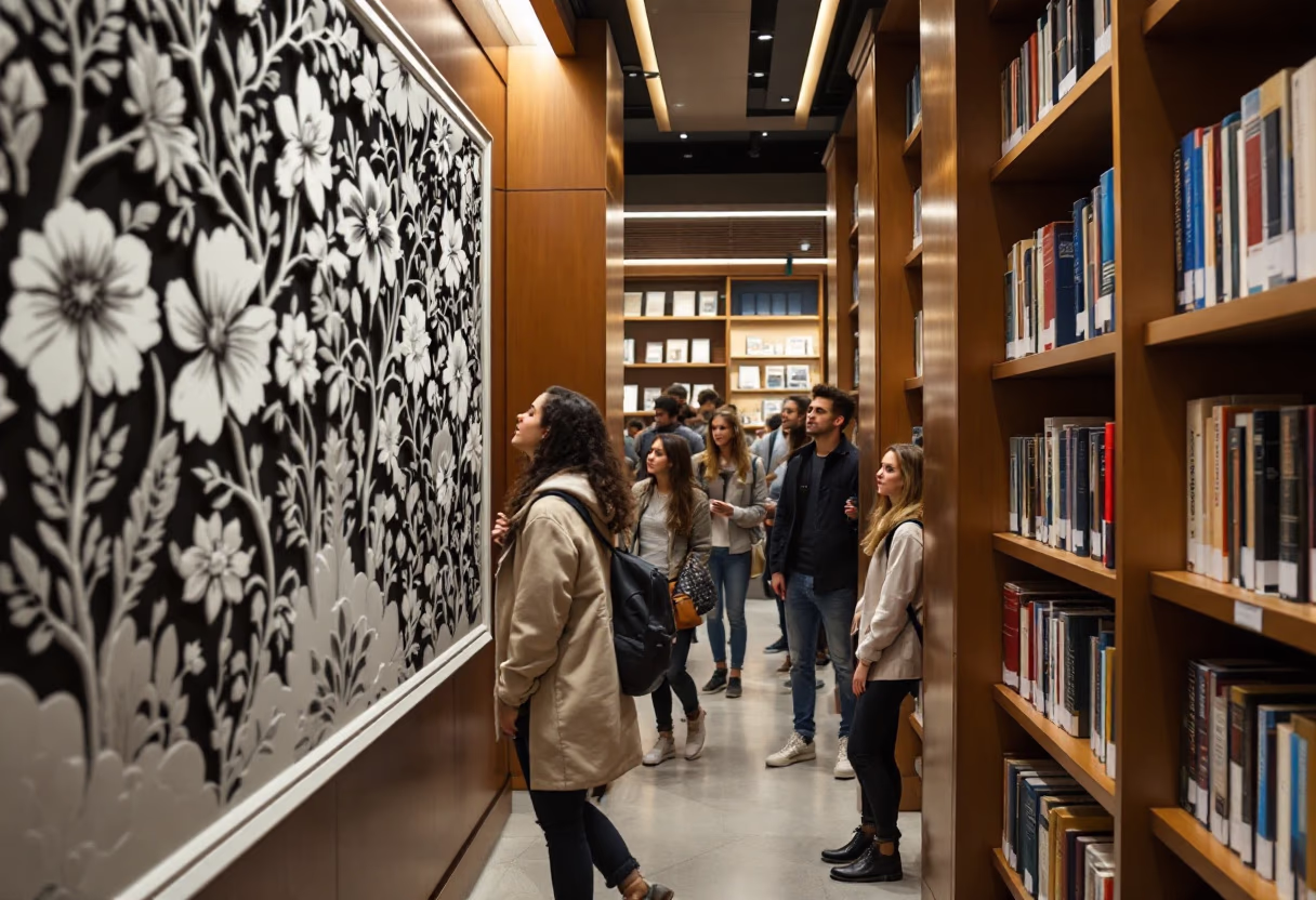 image of prospective students on campus tour