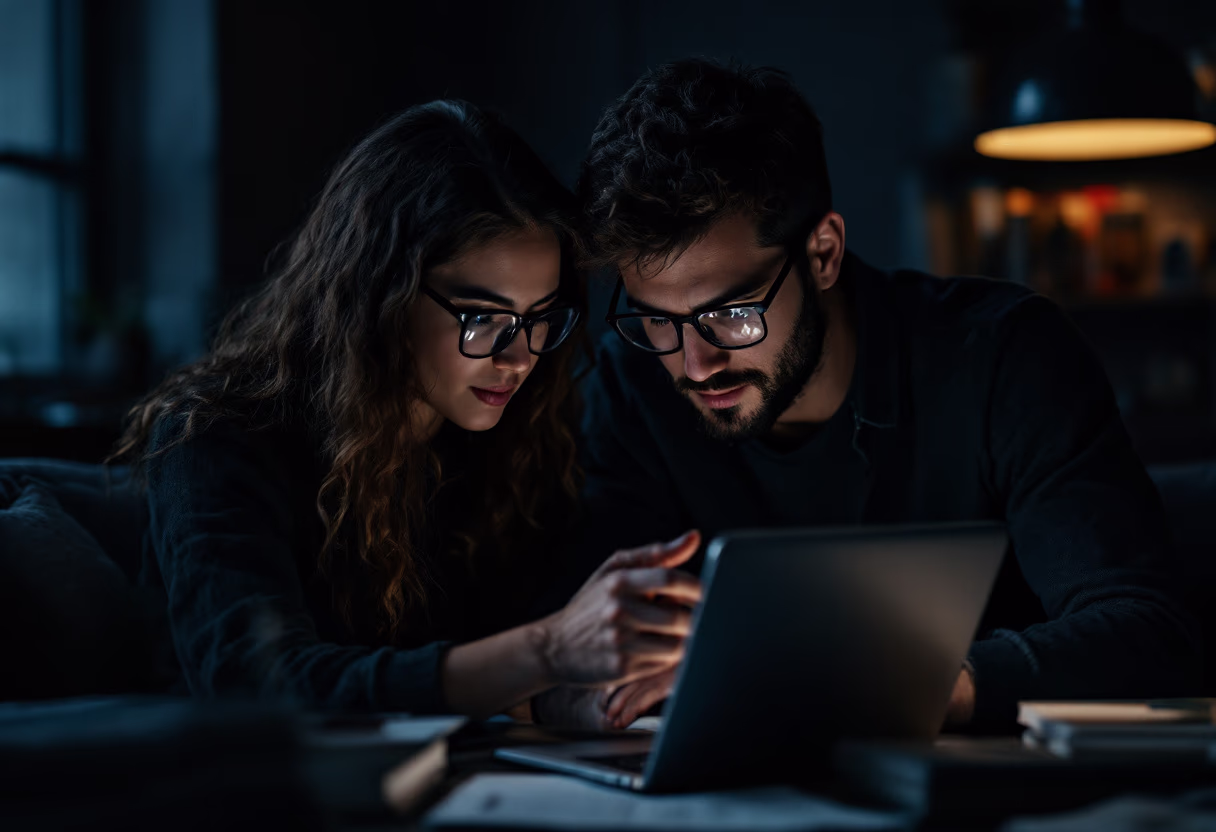 image of founders with a shared moment (for a edtech)