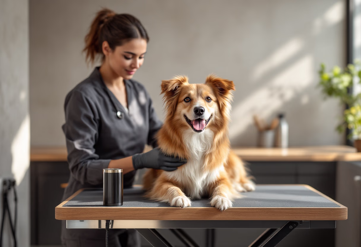 image of pet grooming services (for a veterinary clinic)