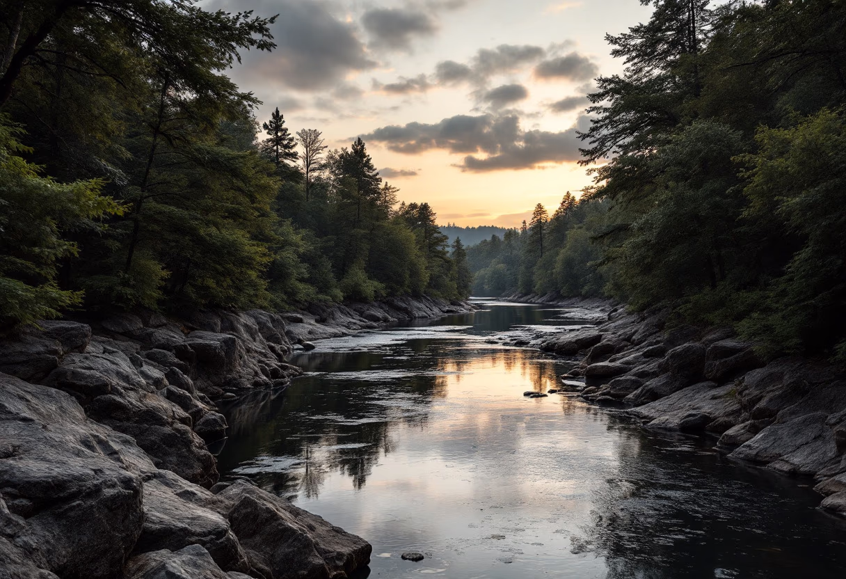 [background image] image of serene landscape with river (for a environmental conservation nonprofit)