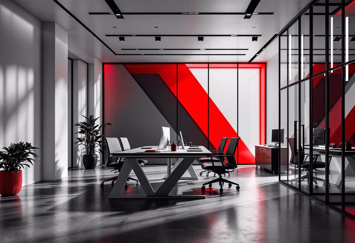 image of modern office interior for ai marketing tech company
