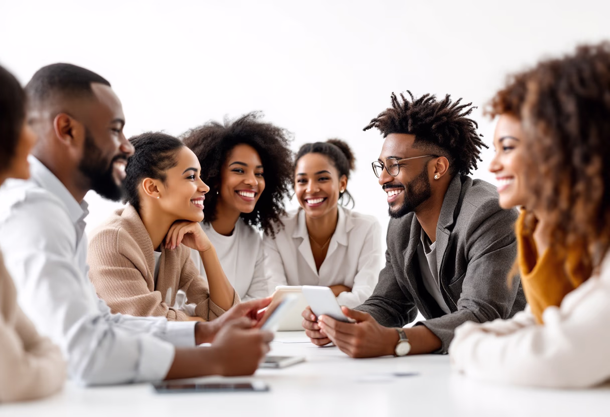 image of diverse group collaboration (for a hr tech)