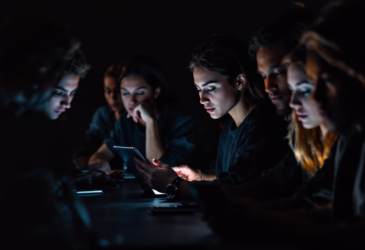 image of students using technology (for edtech)