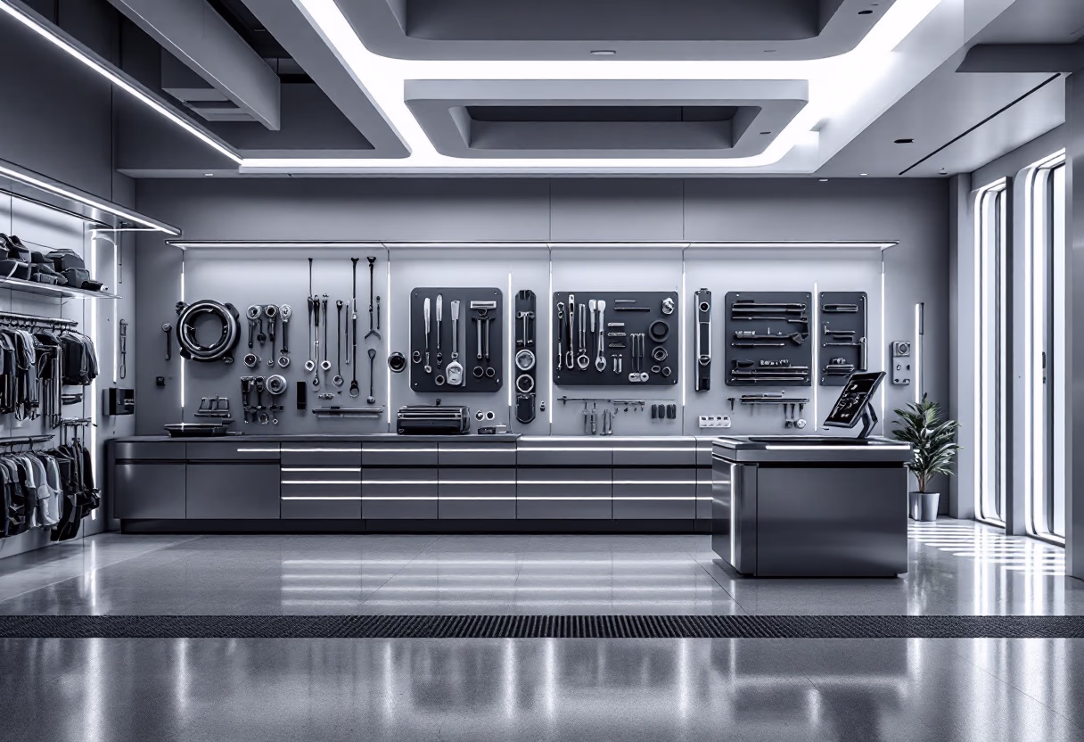 image of auto shop interior