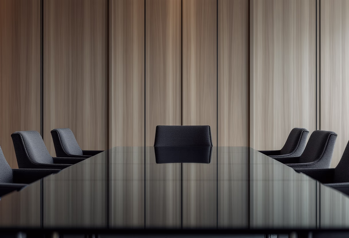 image of meeting room setting (for an interior design firm)