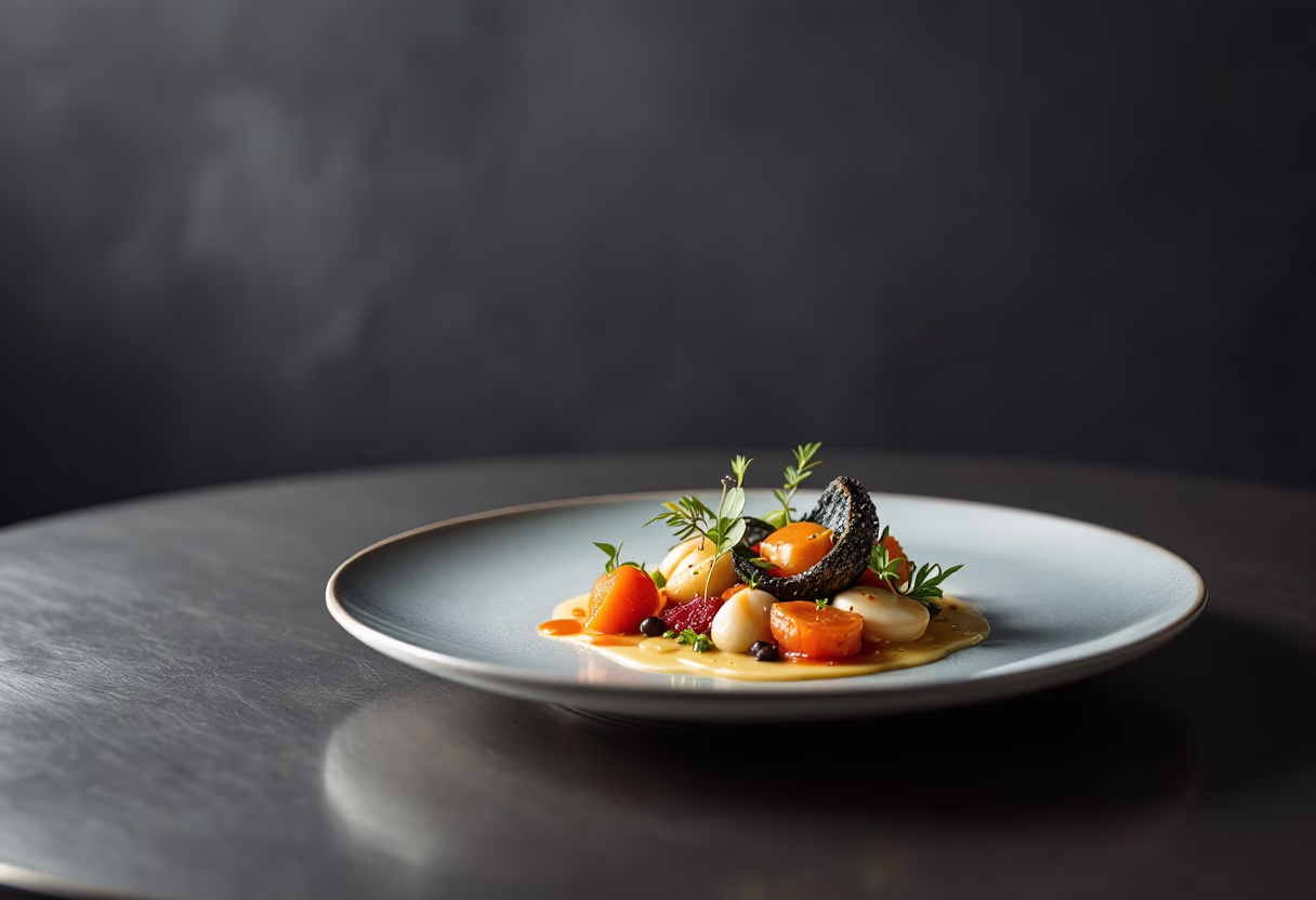 subject/scene: fine dining experience