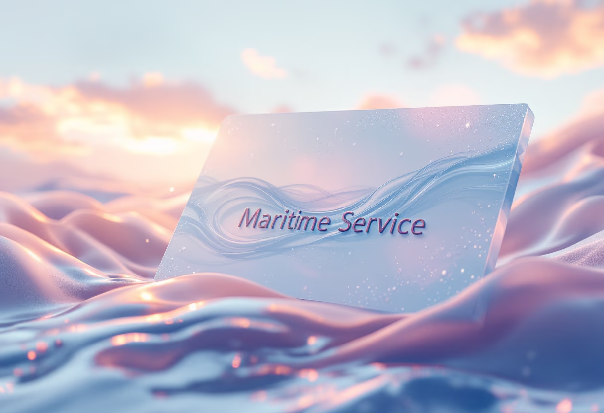 image of company logo and plaque (for a maritime service)