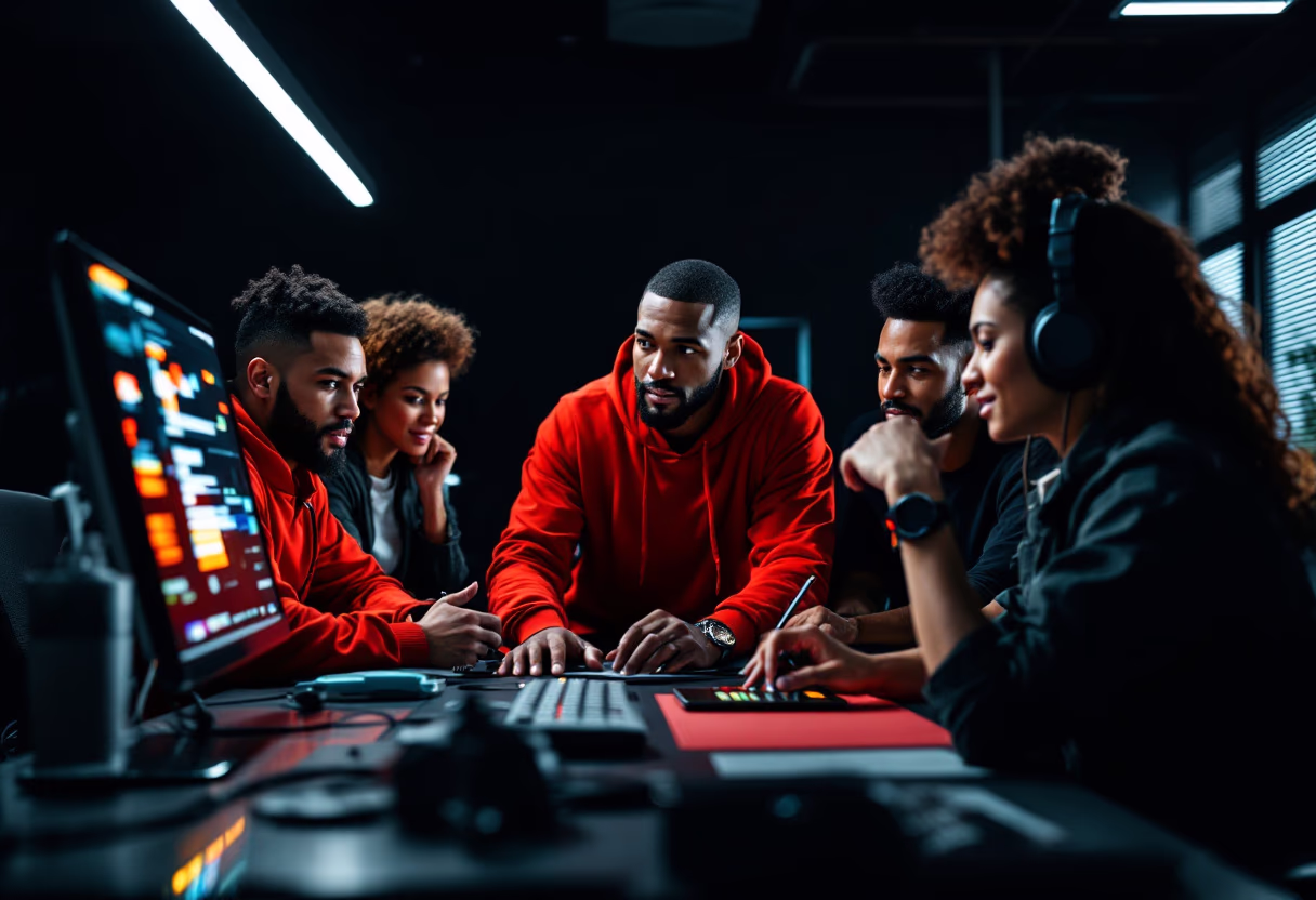 image of people working in an office setting