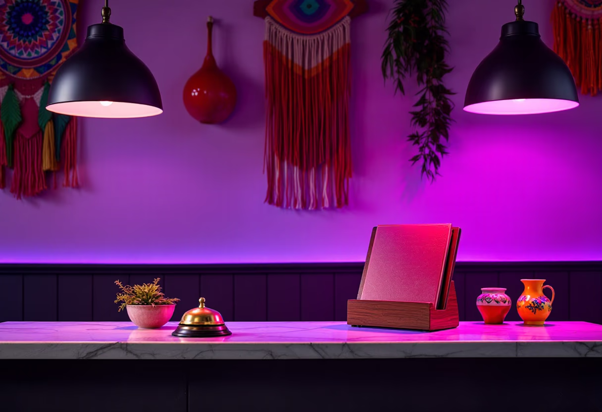 image of reservation desk (for a mexican restaurant)