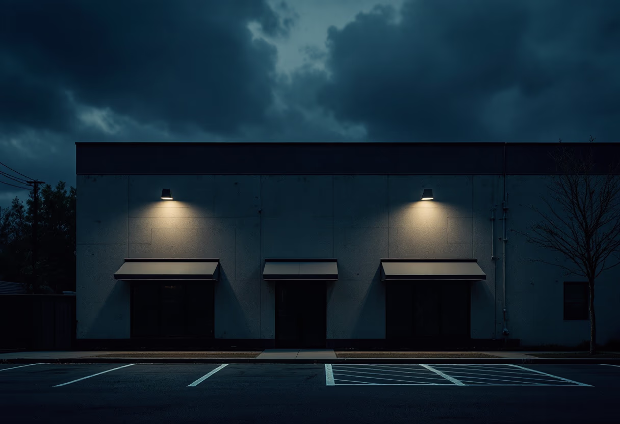 image of office building exterior (for a moving & storage company)