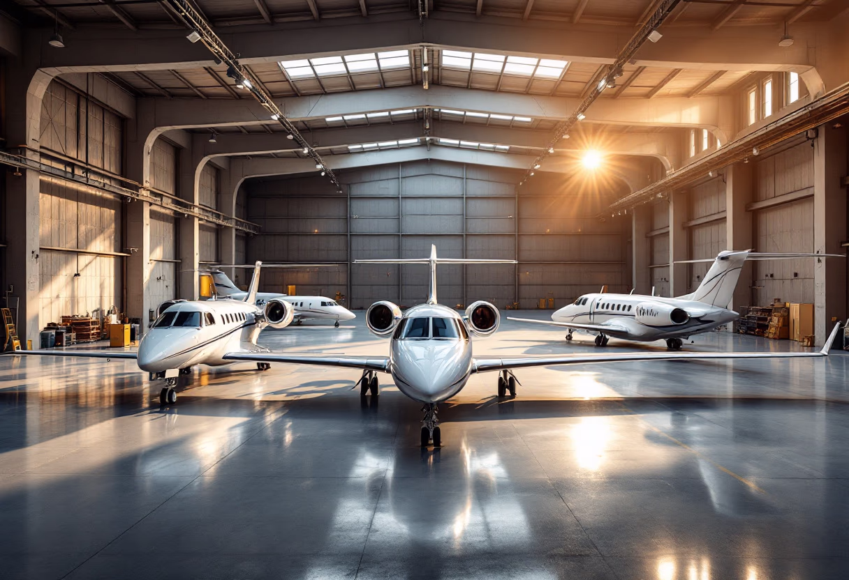 image of service facilities (for an aviation service)