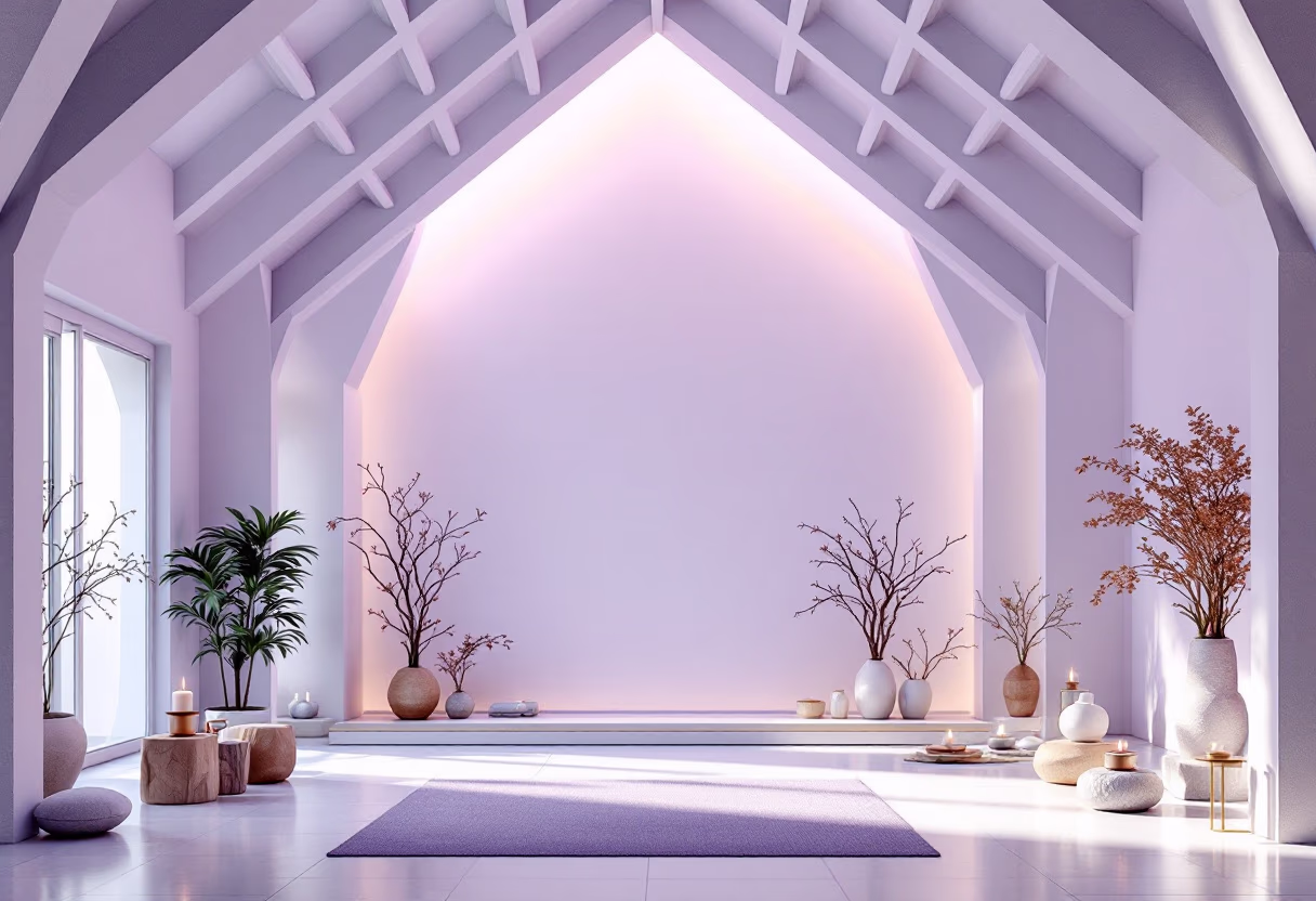 image of meditation hall (for a buddhist monasteries & temple)