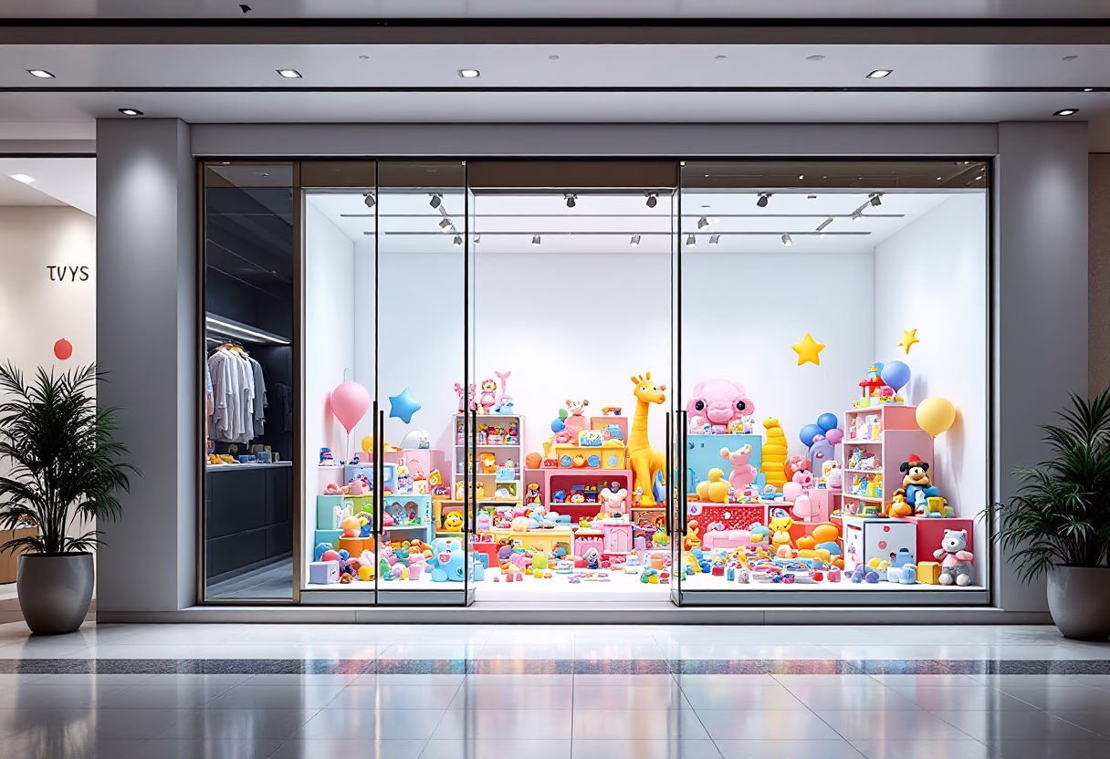 image of store exterior (for a toys & game store)