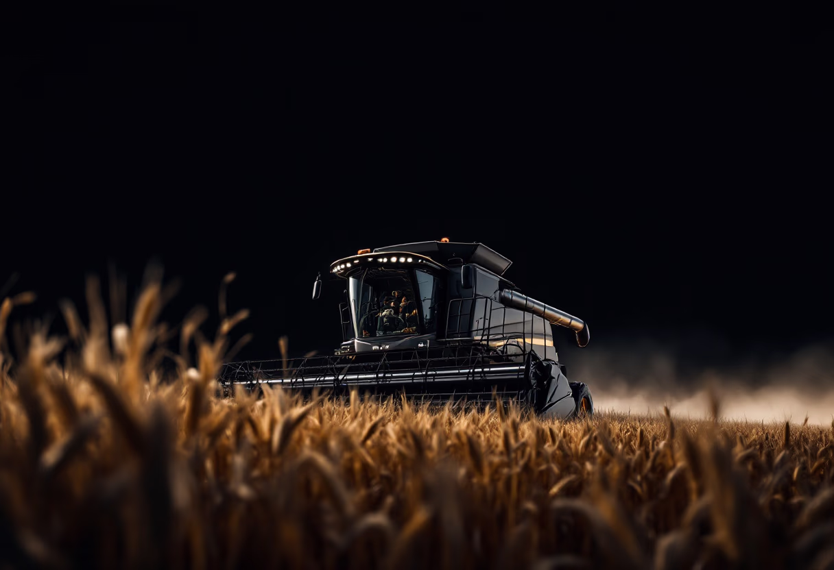 image of agricultural machinery in use for agricultural services