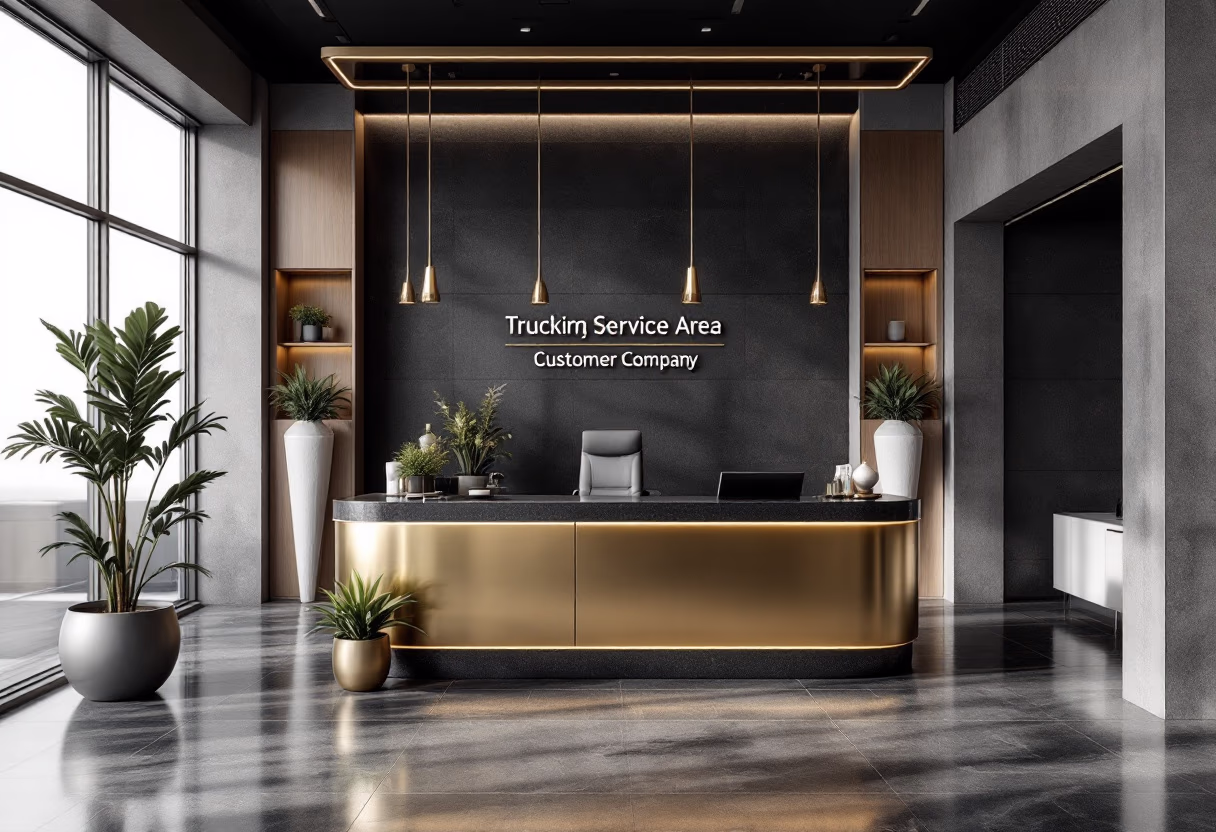 image of customer service area (for a trucking company)
