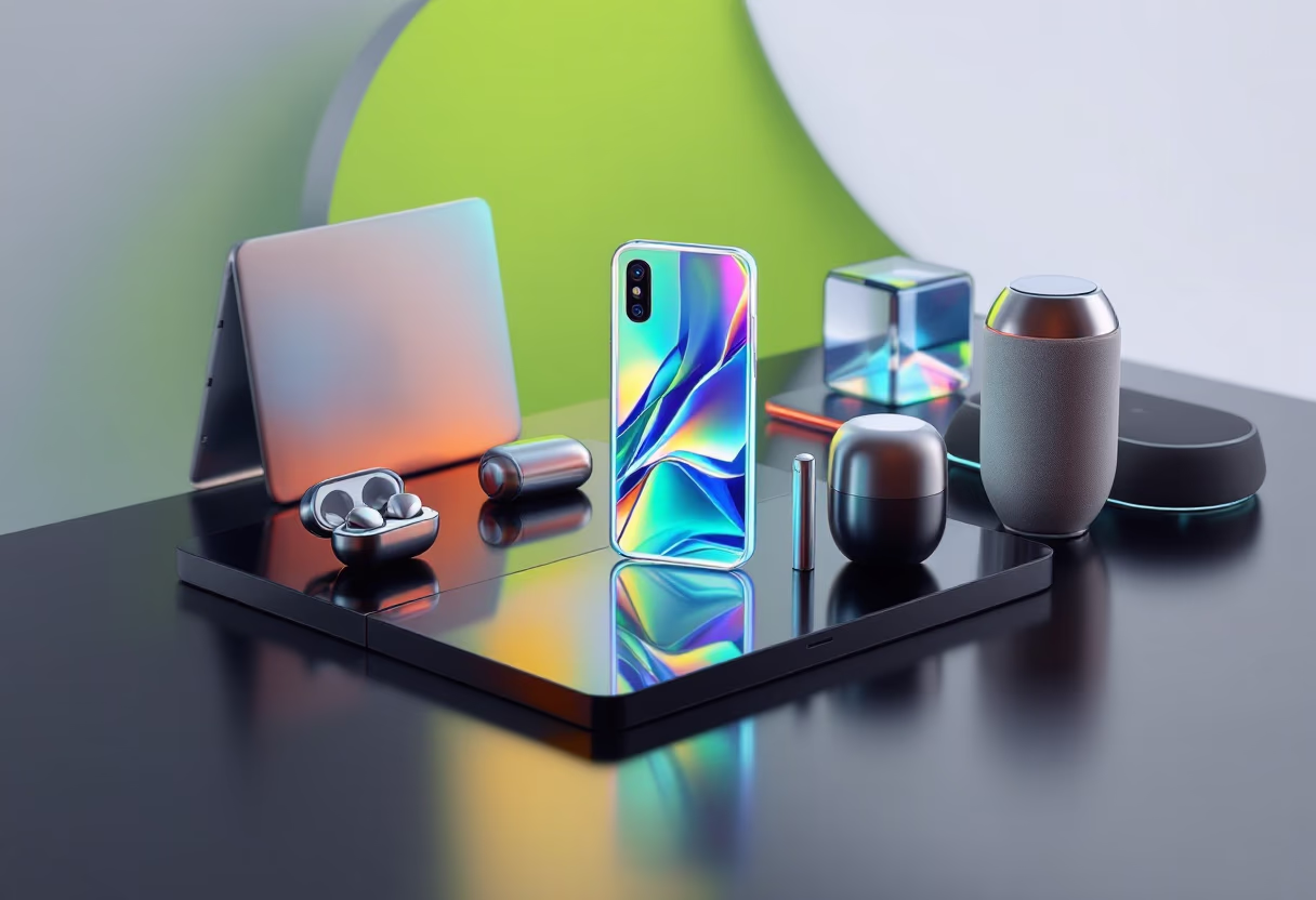 image of a diverse range of tech products