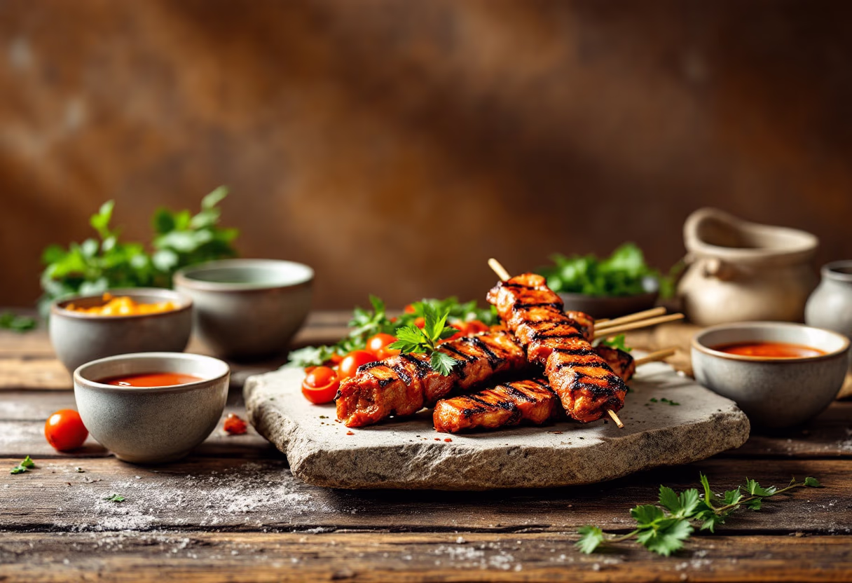 image of a street market food stall from a southeast asian travel agency