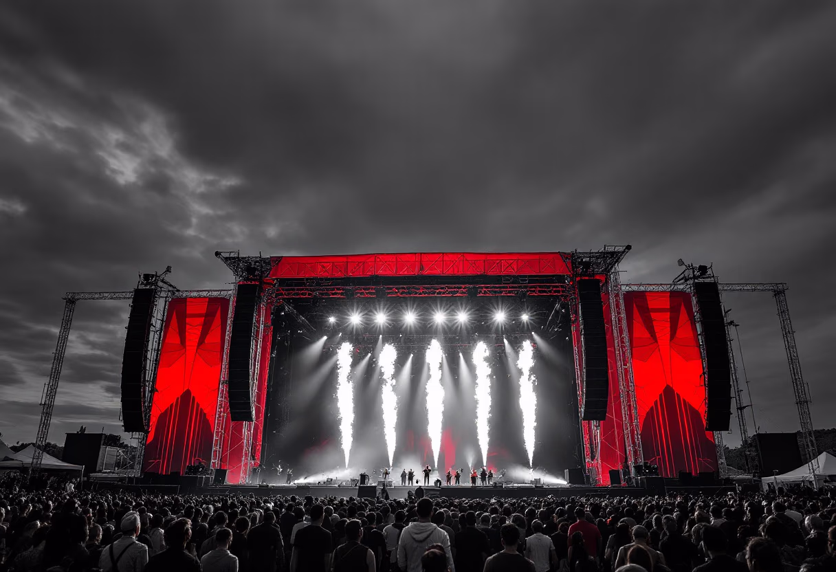 event planning service - outdoor music festival scene