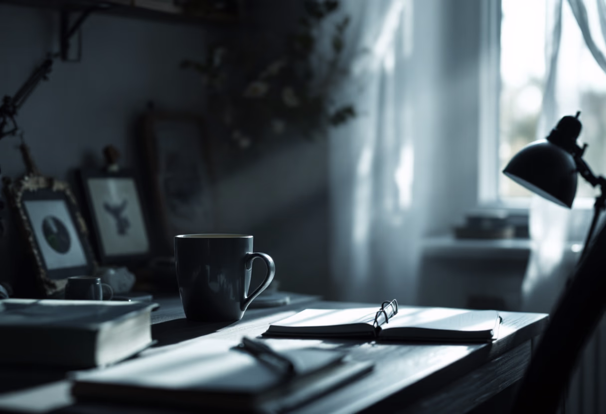 image of cozy study nook [background image]