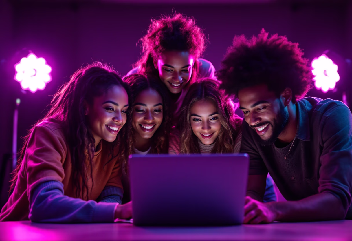 image of diverse group collaboration (for a hr tech)
