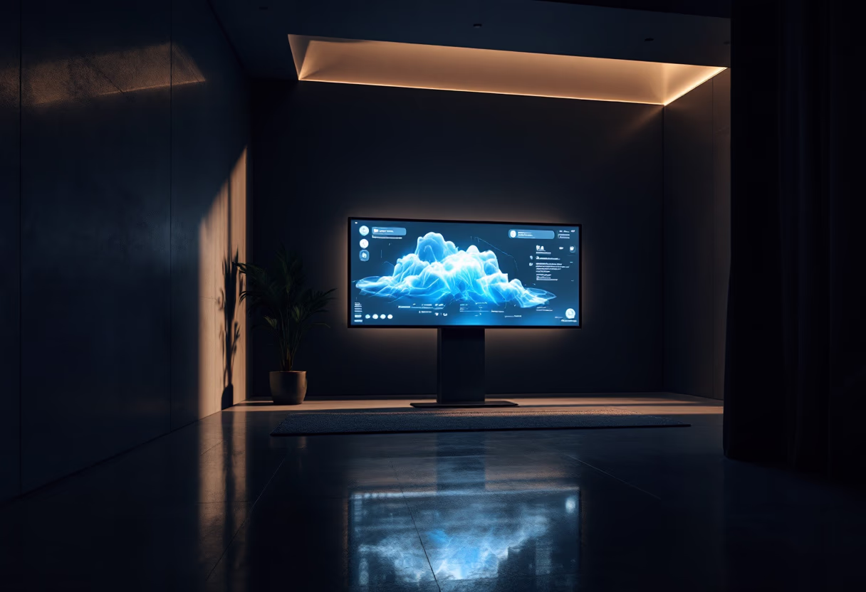 [background image] image of creative work environment (for an ai marketing tech company)