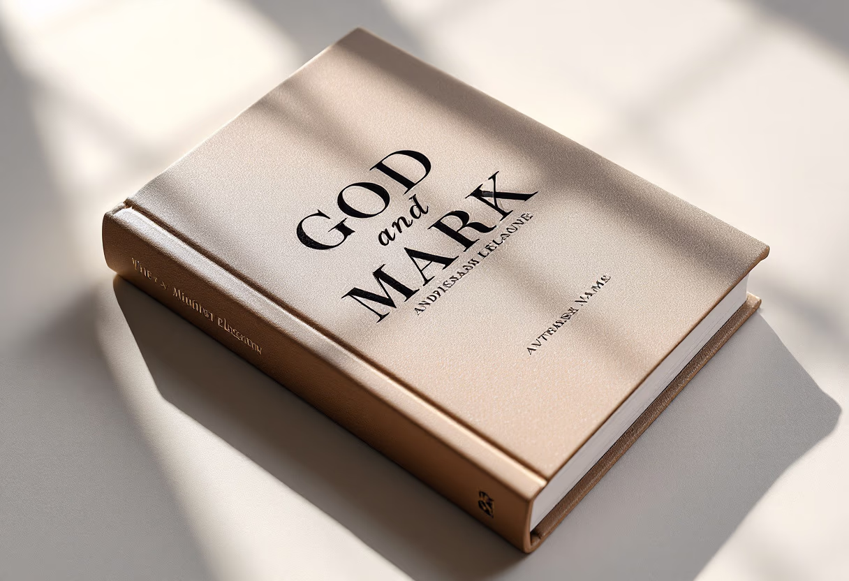 image of fictional book cover for an author & writer