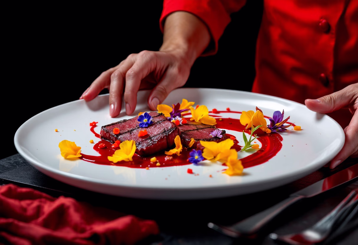 image of unique dish preparation