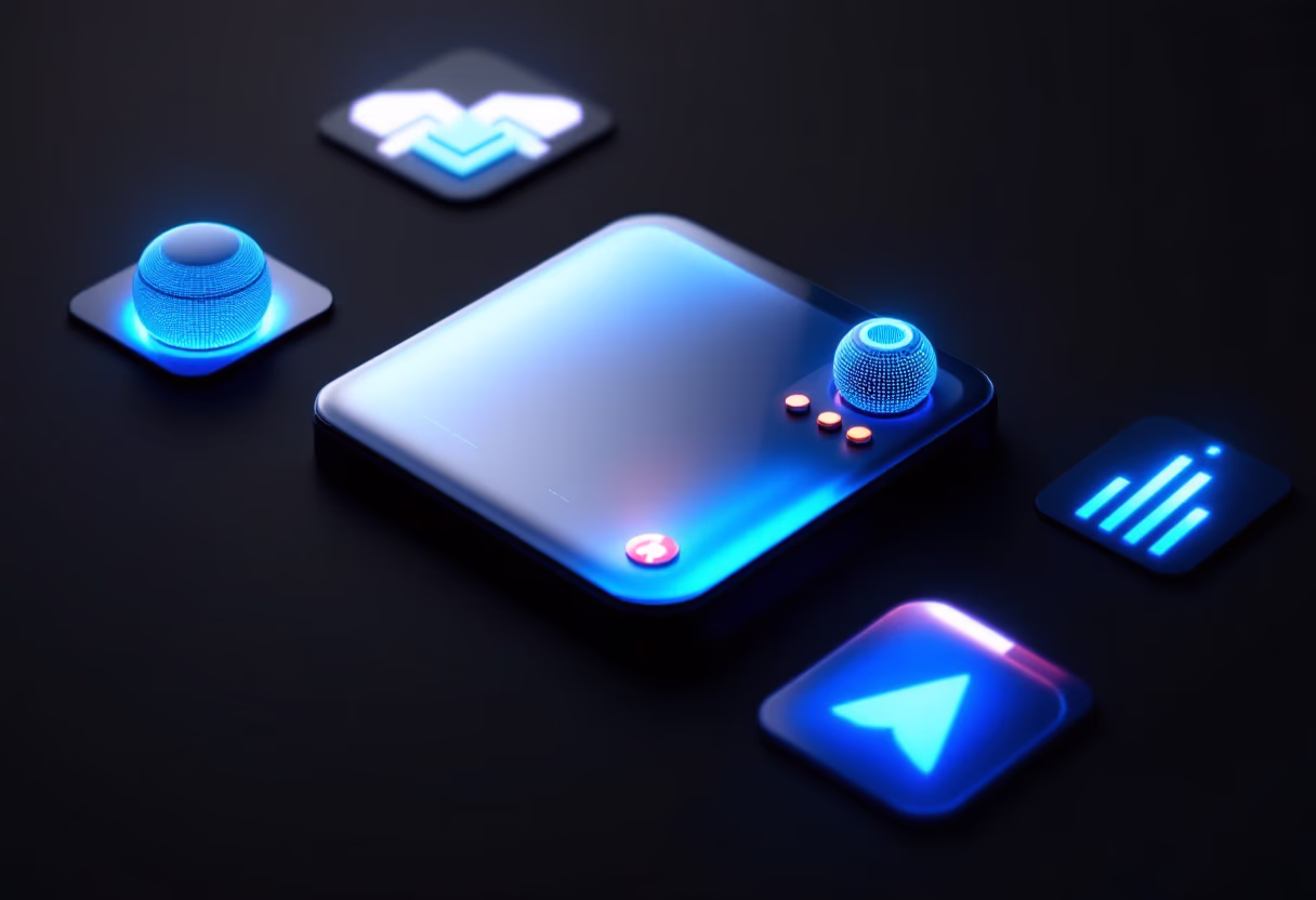productivity app interface as main focus
