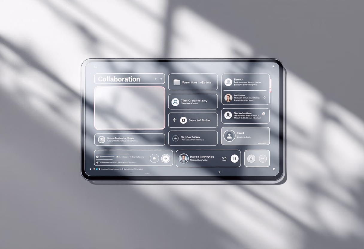 <subject>[interface] screenshot of collaboration interface (for a productivity tools business)</subject>